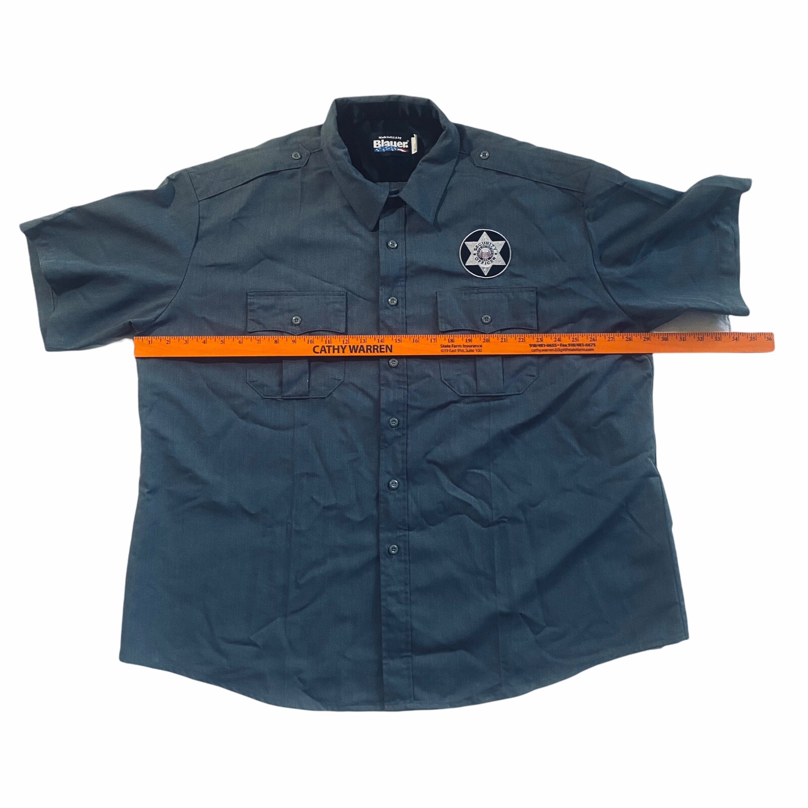 Рубашка Blauer 3XL Short Sleeve Button 