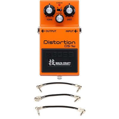 Boss DS-1W Waza Craft Distortion Pedal with Patch Cables