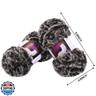2 Pieces Soft Fur Yarn - Fuzzy, Fluffy Faux Fur Eyelash Yarn, Cream for Crochet, Knitting Projects - 30m/50g Each(Black with White)