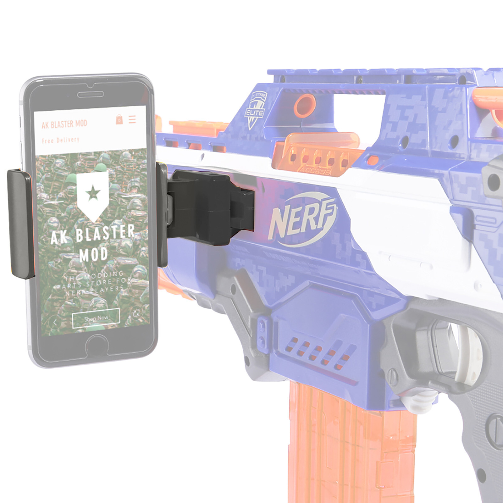 Nerf トイガン 5丁セット，1人プレイパーツ付き（スマホ装着ツール