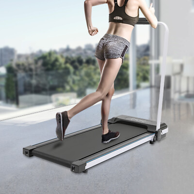 2 in 1 Portable Folding Electric Treadmill Under Desk Walking Pad Home Office