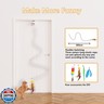 Scsuupoee Cat Toys Interactive for Indoor, Cats Toy Hanging Door Electric for Bored, Feather Toy Kitten Rechargeable Door Hanging Automatic String with 4pcs Feather Toys, White