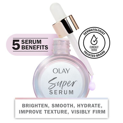 (2 pack) Olay Super Serum 5-in-1 Anti-Aging Face Serum