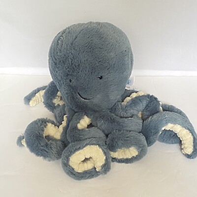 Jelly Cat Little Storm Octopus Plush New W Tags Soft Gray Sea Animal