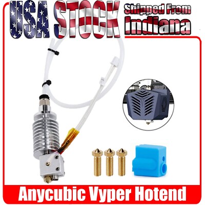 OEM Anycubic Vyper Hotend, Three 0.4 Anycubic Nozzle and Silicone Sock