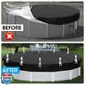 30Pcs Pool Cover Clips, 4.5inch Stainless Steel Pool Cover Clamps for Above Ground Pools, Metal Windproof Winter Pool Cover Clip