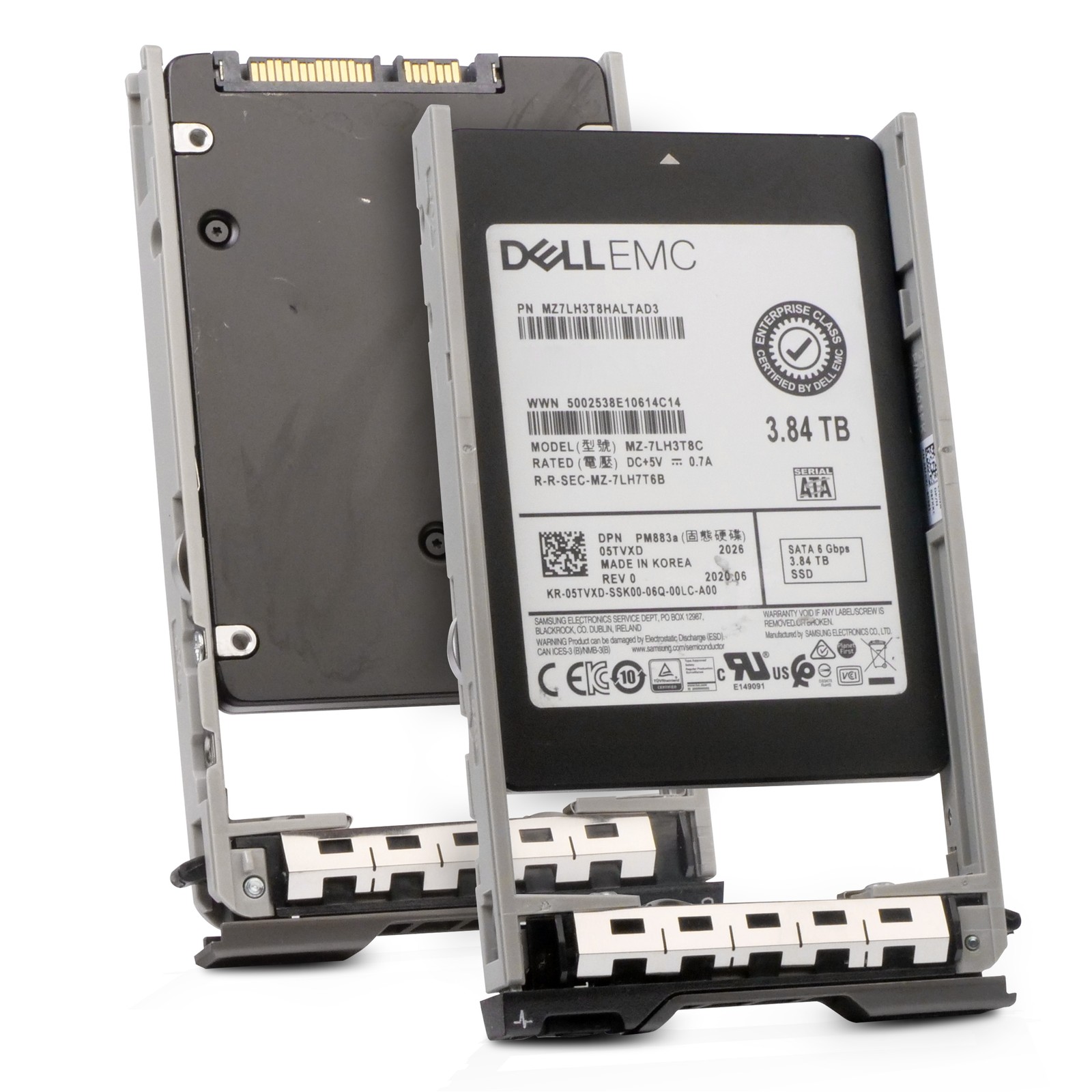 Dell 3.84TB SATA 6Gb/s 3D TLC 1 DWPD 2.5" Enterprise SSD 400-BDQM G13