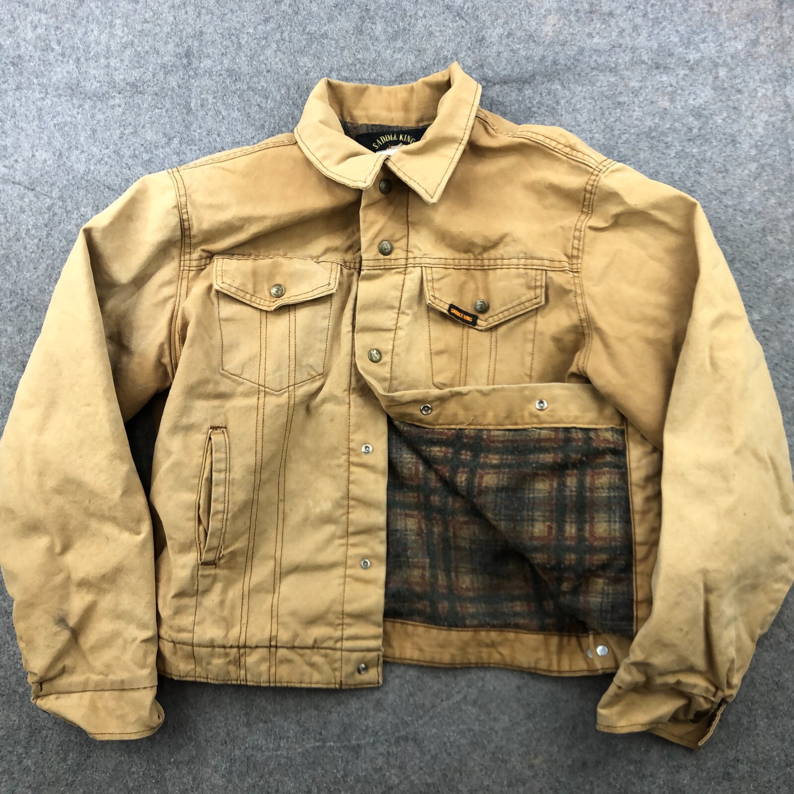 60s- winter king check wool jacket 【公式通販】