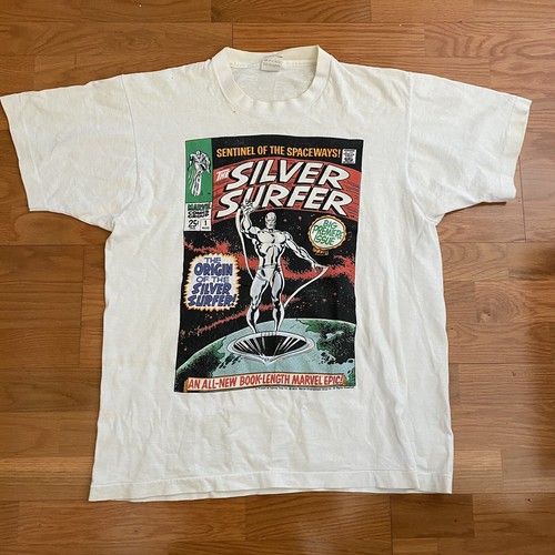 silver surfer Tシャツ 80s marvel Amazon.com: Marvel Fantastic Four Silver Surfer Retro
