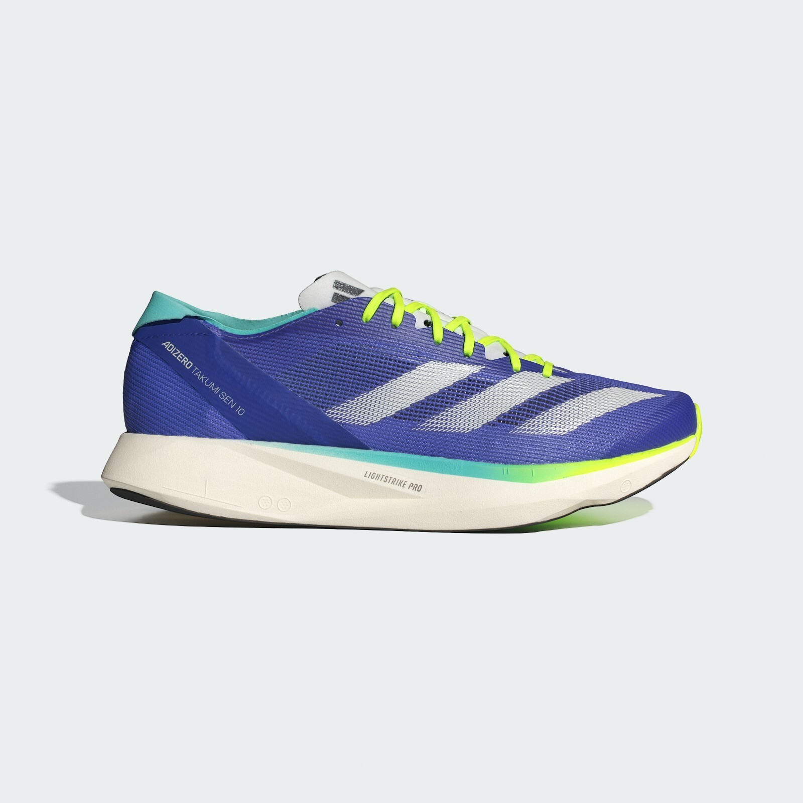 Adidas Adizero Takumi Sen 10 Running Shoes Cobalt Blue/Lemon