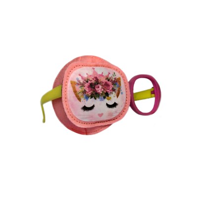 Playful comfortable kids fully obscured eye patch