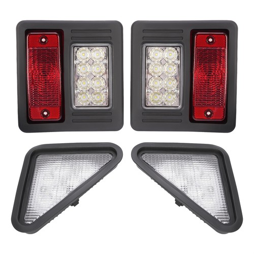 4x LED Headlight Tail Exterior Light Kit For Bobcat Skid Steer Loader Plastic