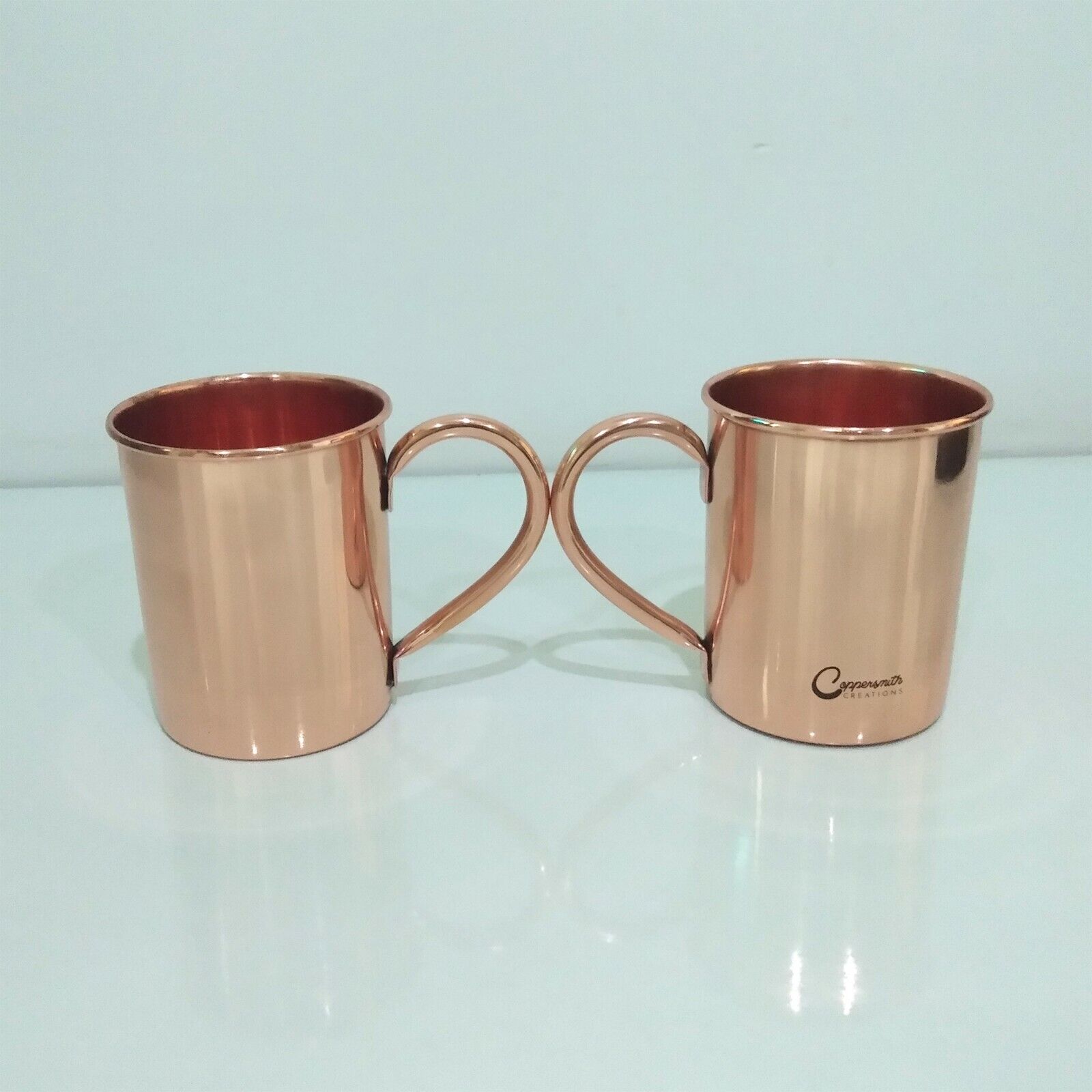 - Copper Mugs For Drinking - Pure Copper Mugs Set Of 2