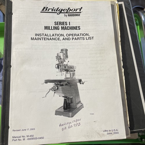 ブリッジポート BRIDGEPORT Milling Machine Parts Tools 8 Position 6 Speed