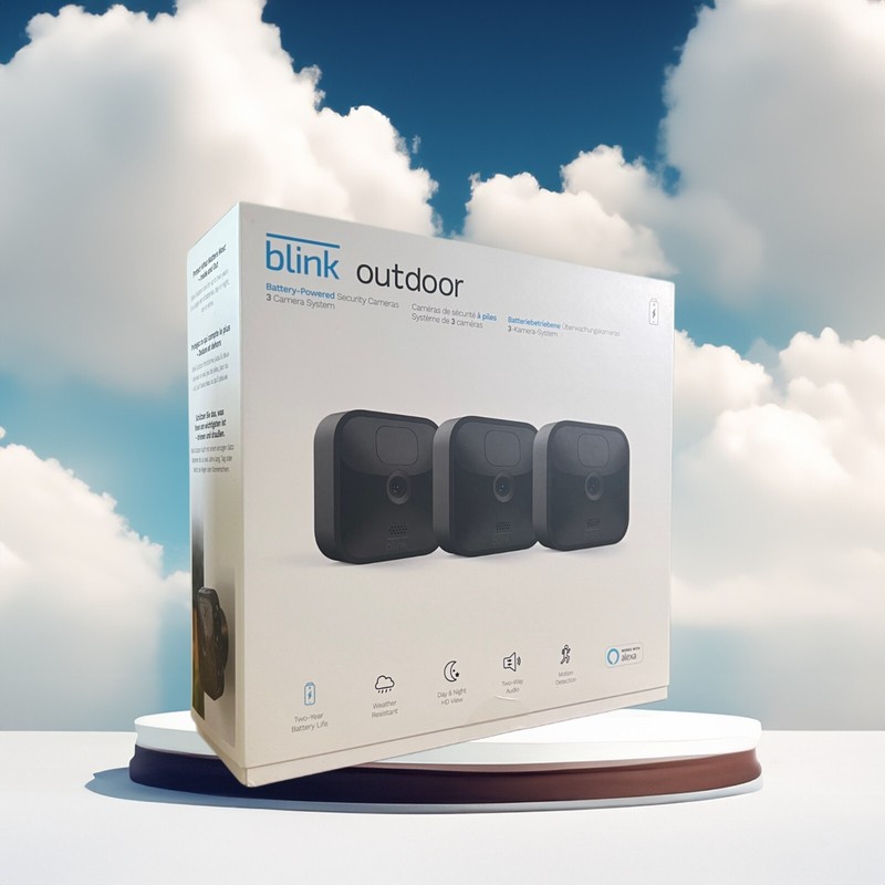Blink Outdoor 2-3 Kamera Set Kabellos, Hd, Wetterfest, Alexa-Kompatibel Neu Ovpâ
