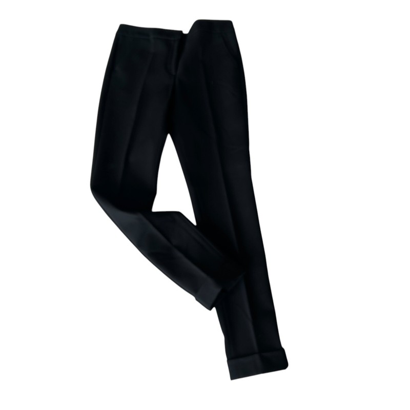 新品★GIORGIO ARMANI アルマーニ■ストレートタックパンツ Giorgio Armani ストレートパンツ | ブラック | FARFETCH JP