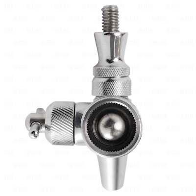 Stainless Steel Flow Control Draft Beer Faucet with Removable Threaded Spout
