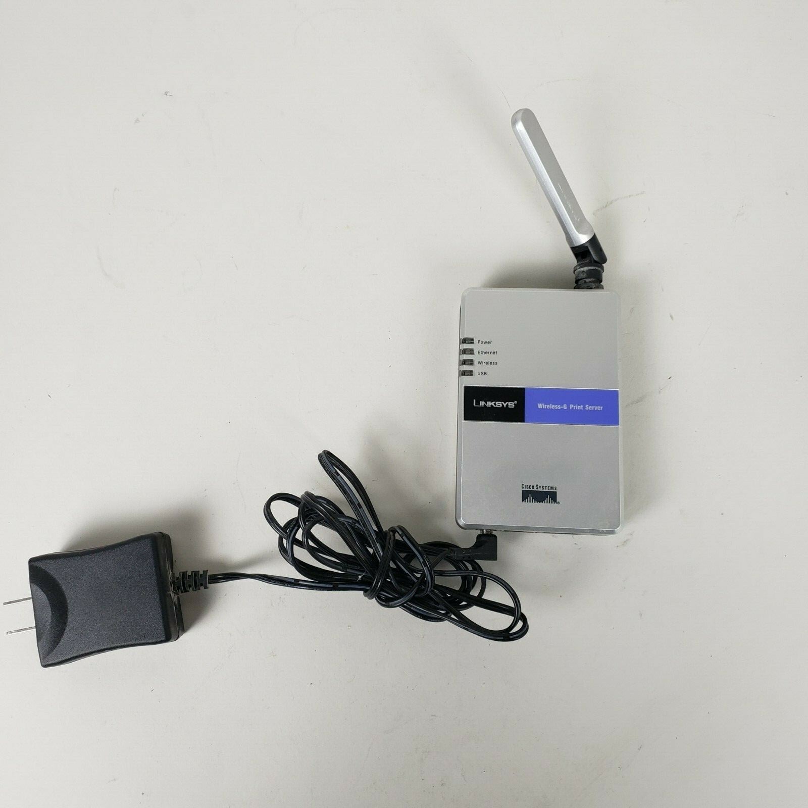 Linksys Cisco Systems Wireless-G Print Server WPS54G w/ Power Supply - F2A