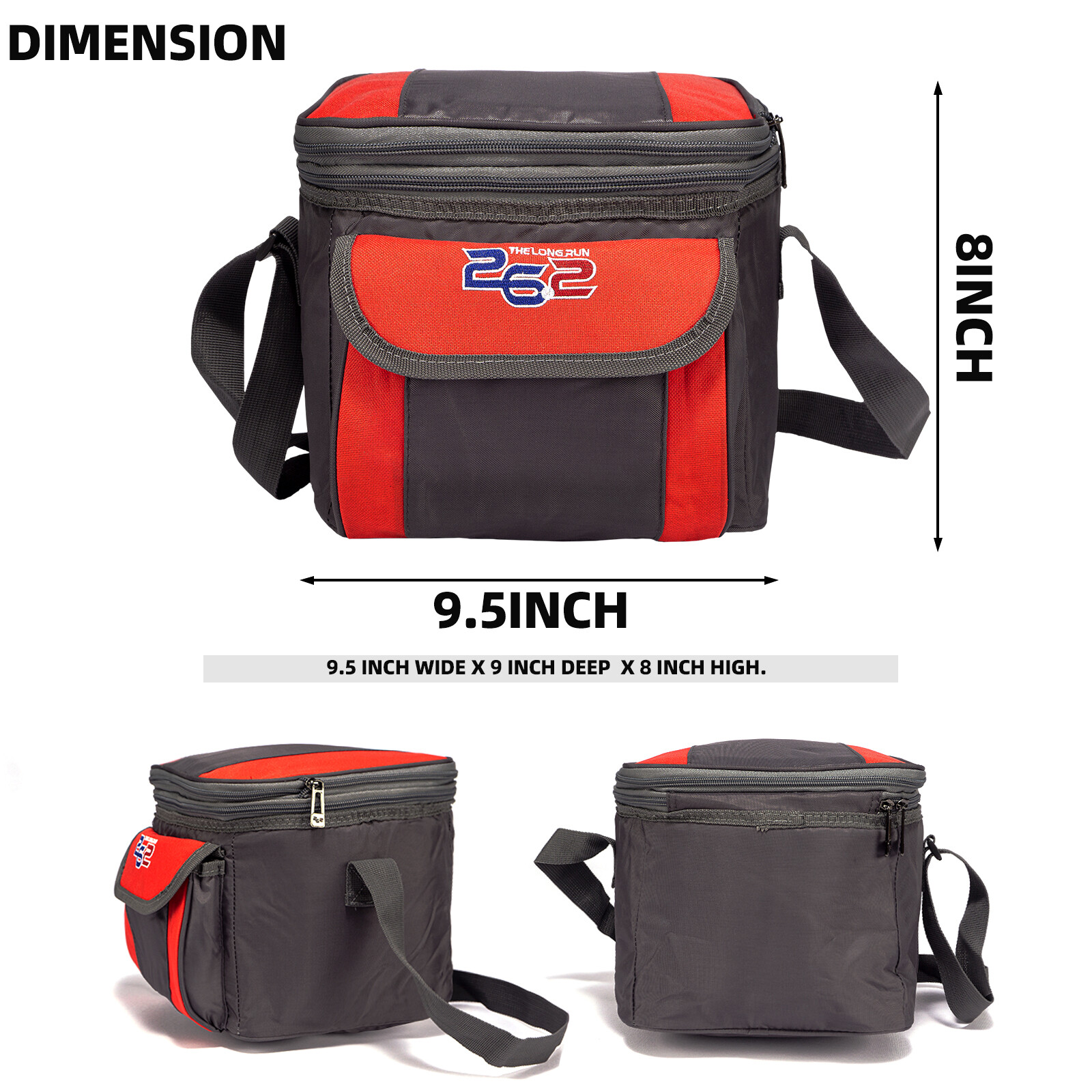 9 Can + Ice capacity insulated leakproof Soft-Sided Cooler Bag, lunch bag tote