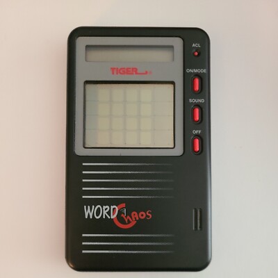Tiger Word Chaos Handheld Electronic Game with Stylus  - Tested! Works!