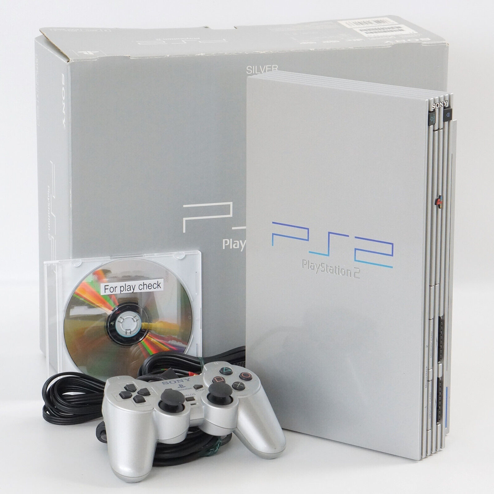PS2 SILVER Console System Made in japan SCPH-39000 S NTSC-J PS2 SILVER Console System Made in japan SCPH-39000 S NTSC-J