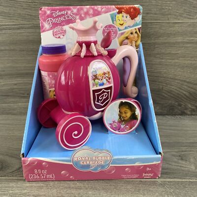Disney Princess Royal Bubble Carriage Enchanted Miracle Bubbles W/ 8oz Bubbles