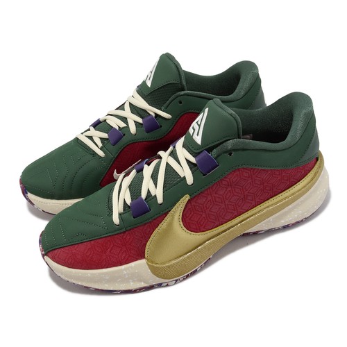 Nike Freak 5 EP Keep It A Buck Red Gold Green Men Basketball Shoes DZ2945-600