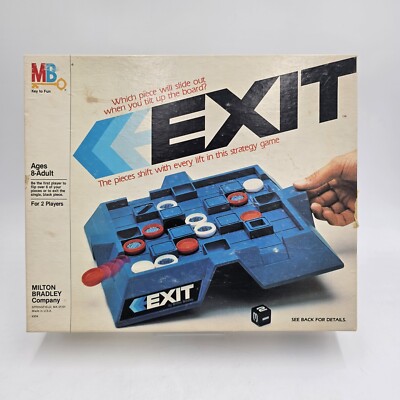 Exit by Milton Bradley - Vintage Board Game 1983 - Nice Condition! Missing Die