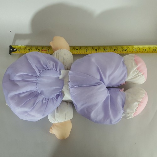VTG FISHER PRICE NYLON PUFFALUMP KIDS BABY DOLL PURPLE