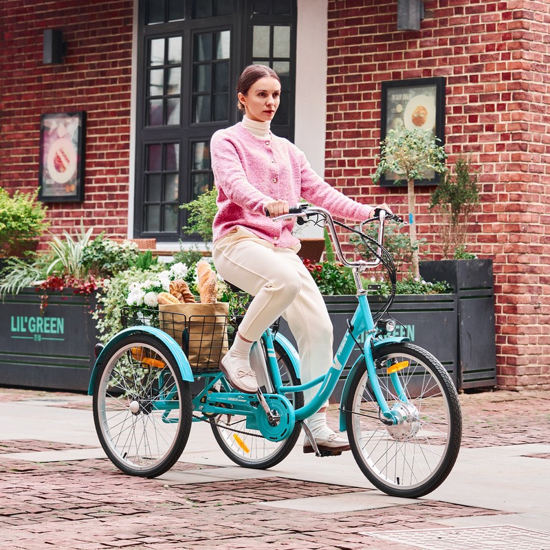 Secondhand 26" Electric Tricycle for Adult Long Range 3Wheel Ebike for Men Women