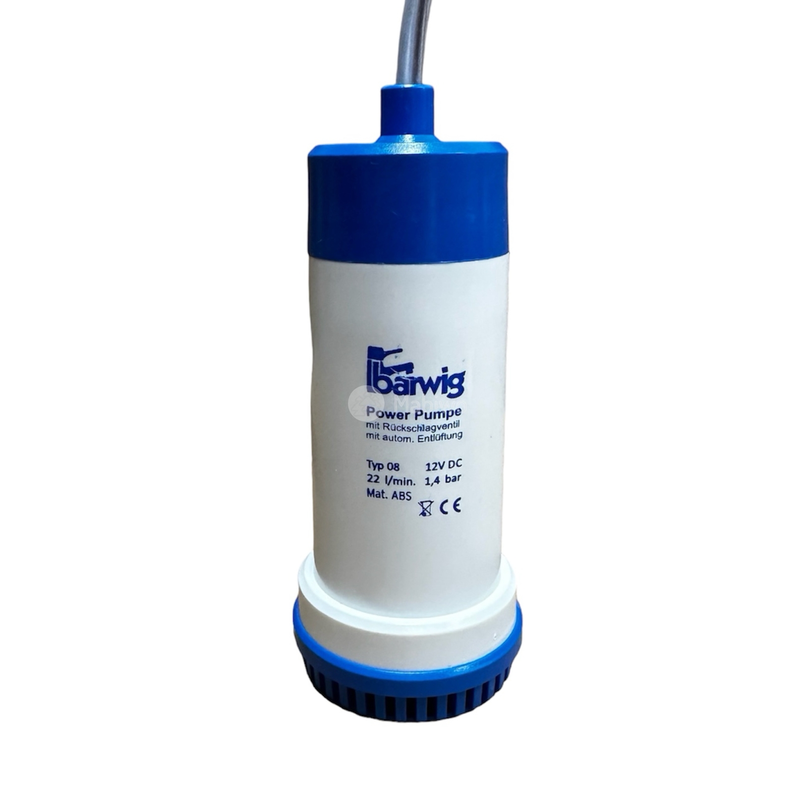 Barwig Tauchpumpe 22 Liter Typ 08 mit Rückschlagventil 12V TP Camping Pumpe TP22