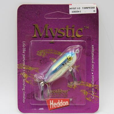 Heddon Mystic Torpedo Excalibur Treble X036003M-D Topwater Fishing Lure 1-7/8 in