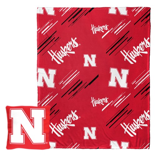 Комплект подушек и шелковых одеял Northwest NCAA Nebraska Cornhuskers