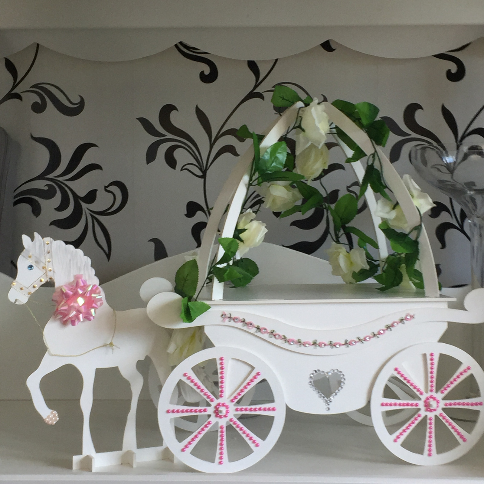 Y92 XL Princess Horse & Carriage Cake Sweet Candy Cart Party Table