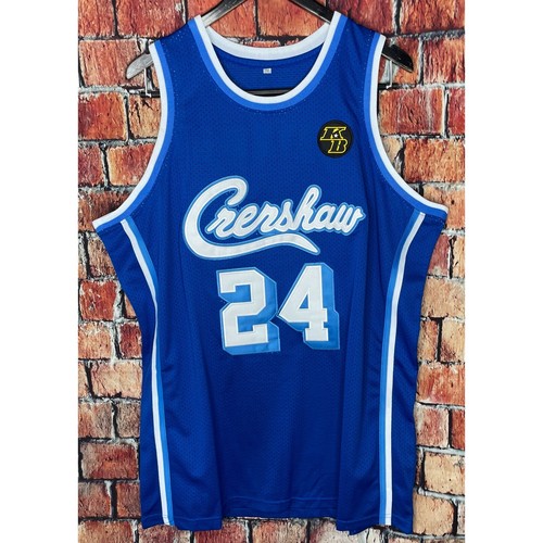 新品 Crenshaw - Kobe Bryant Jersey サイズS 黒 NEW Kobe Bryant #24 LA Crenshaw Black Basketball Jersey by