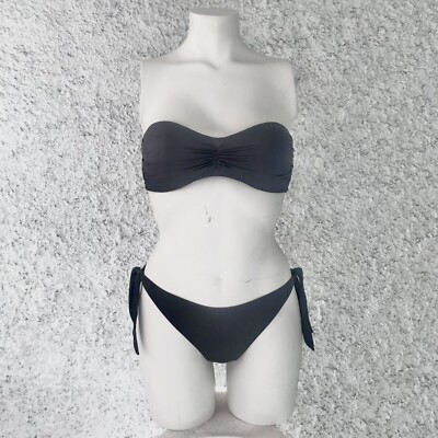 SISI GOLDENLADY GOLDENPOINT BIKINI GRIGIO SCURO FASCIA PREFORMATA BRASILIANA