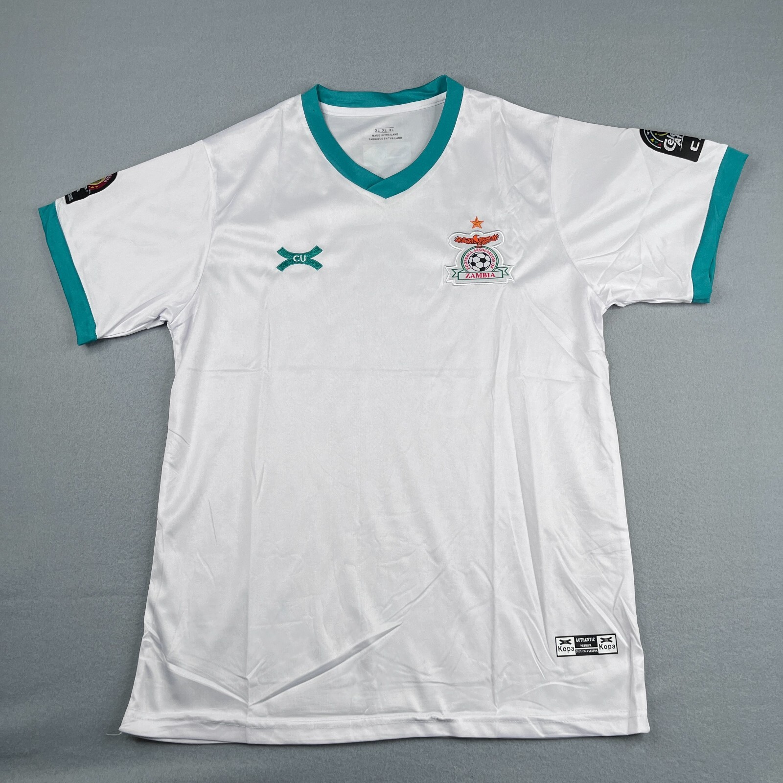 Zambia Football Association Shirt Xl White Ivory Coast 2024