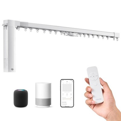VEVOR Smart Electric Curtain Track, 71118 inch Adjustable Leng...