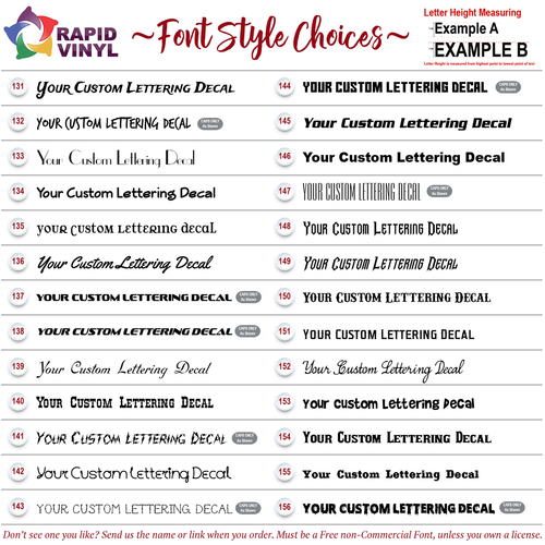 Custom Vinyl Text Lettering Decal Windshield Banner Truck Car Glass Window Body