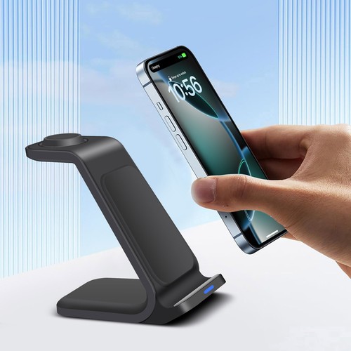 3in1 Wireless Charger Dock Station For Apple Watch 10 9 Air Pods iPhone 16 15 14