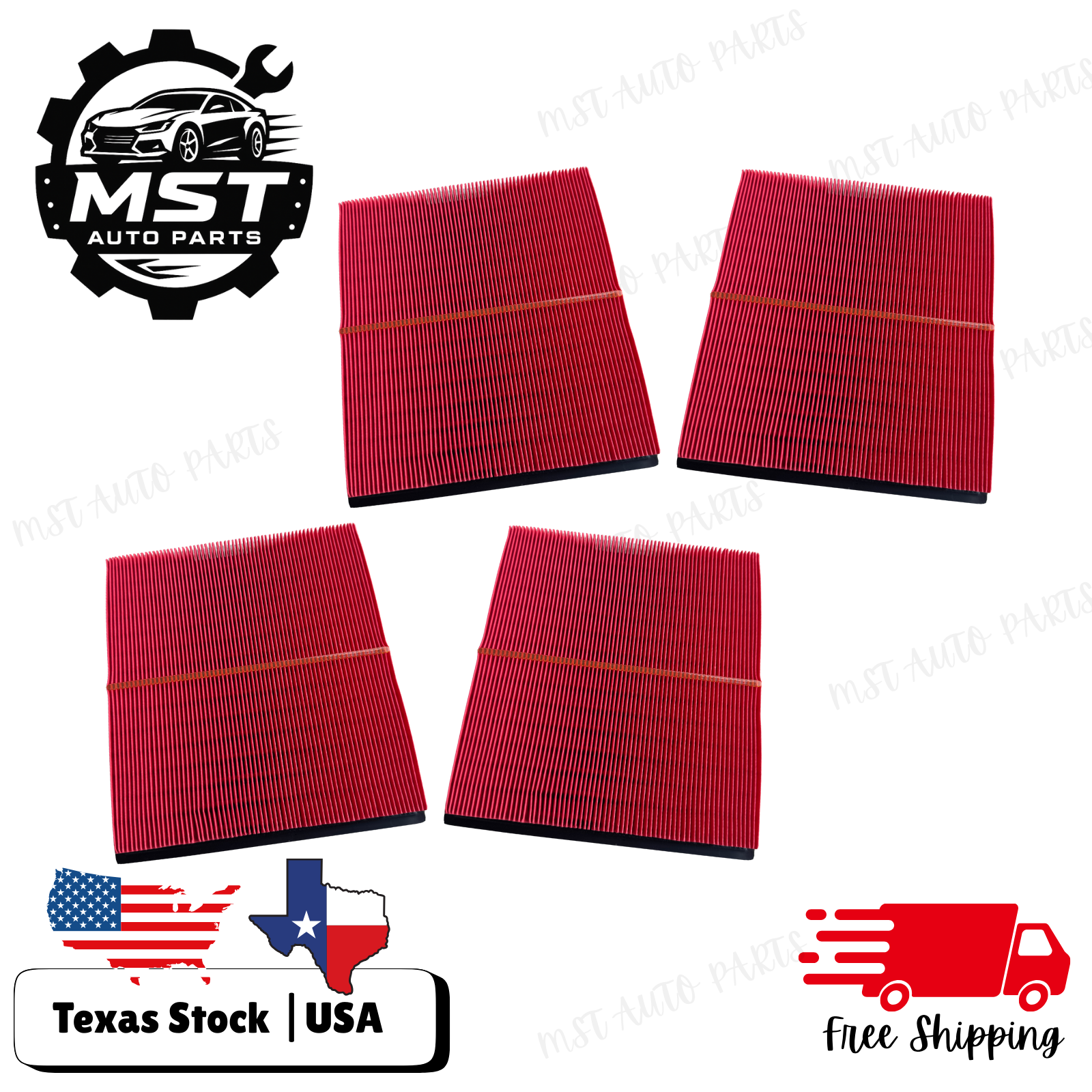 4 x Air Filter Fit for  Toyota Highlander 2020-2024 | 17801-F0050