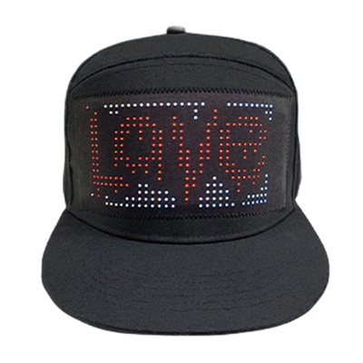Programmable Message LED Colorful Message Display Hat App Controlled Bluetooth