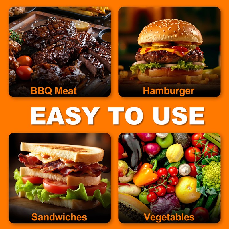 NTUD Commercial Panini Press Grill Electric Sandwich Maker Griddle Plate 17"x15"