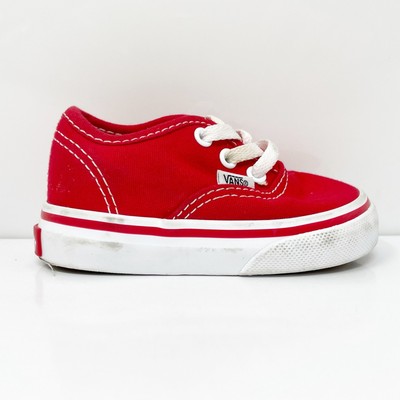 Vans Boys Off The Wall 721356 Красные повседневные кроссовки, размер 3