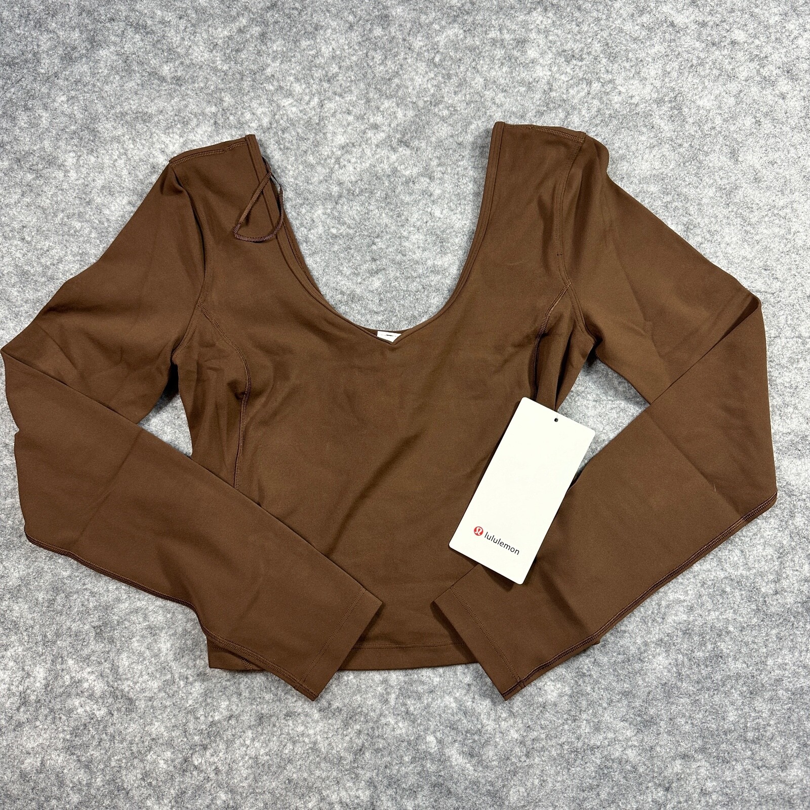 Lululemon align long sleeve cropped Java Brown size 2, 4, 6, 8, 10, 12, 14 Lululemon align long sleeve cropped Java Brown size 2, 4, 6, 8, 10, 12, 14