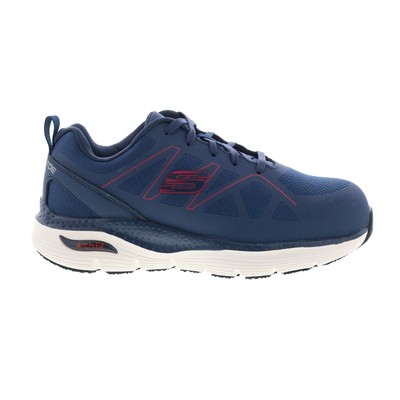 Skechers Arch Fit Нескользящие мужские синие широкие кроссовки SR Vigorit