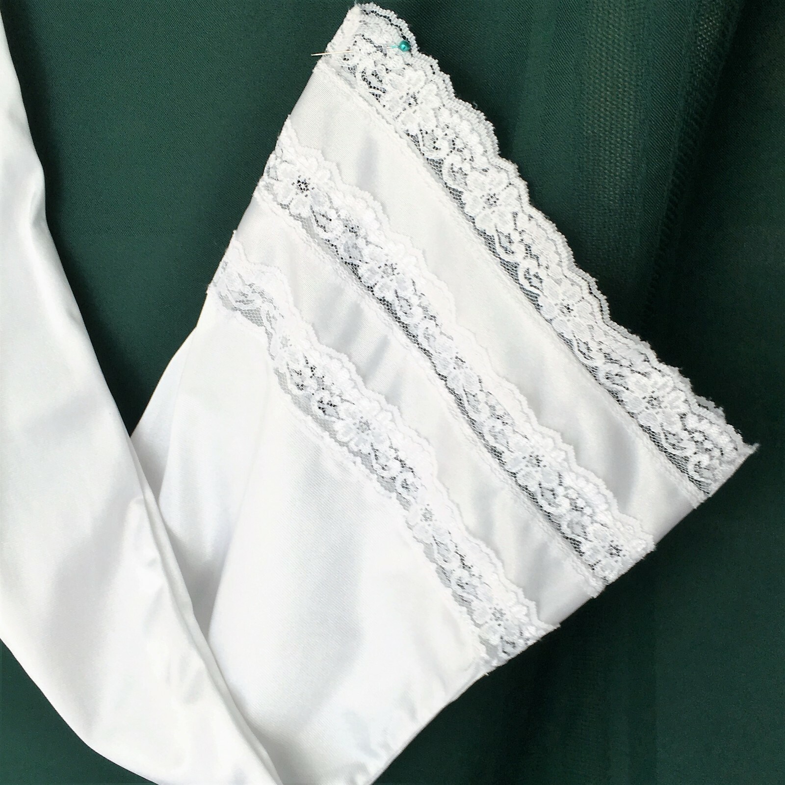 Velrose White Nylon Ankle Length Pant Liner Pant Slip with Snip a Length Size 2X