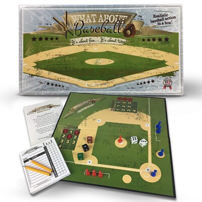 Grandma Smiley's What About Baseball Board Game, Baseball Games for Kids 8-12
