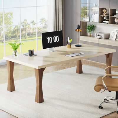 Tribesigns 71'' Large Office Desk Modern Executive Computer Desk for Home Office