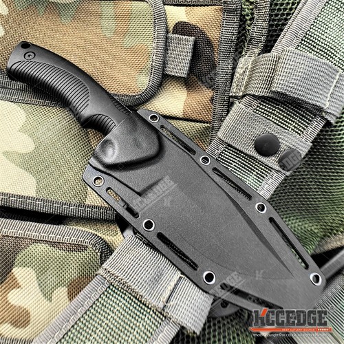 9" Survival Knife FIXED BLADE KNIFE w/ Kydex Sheath Full Tang 3 Styles 3 Colors
